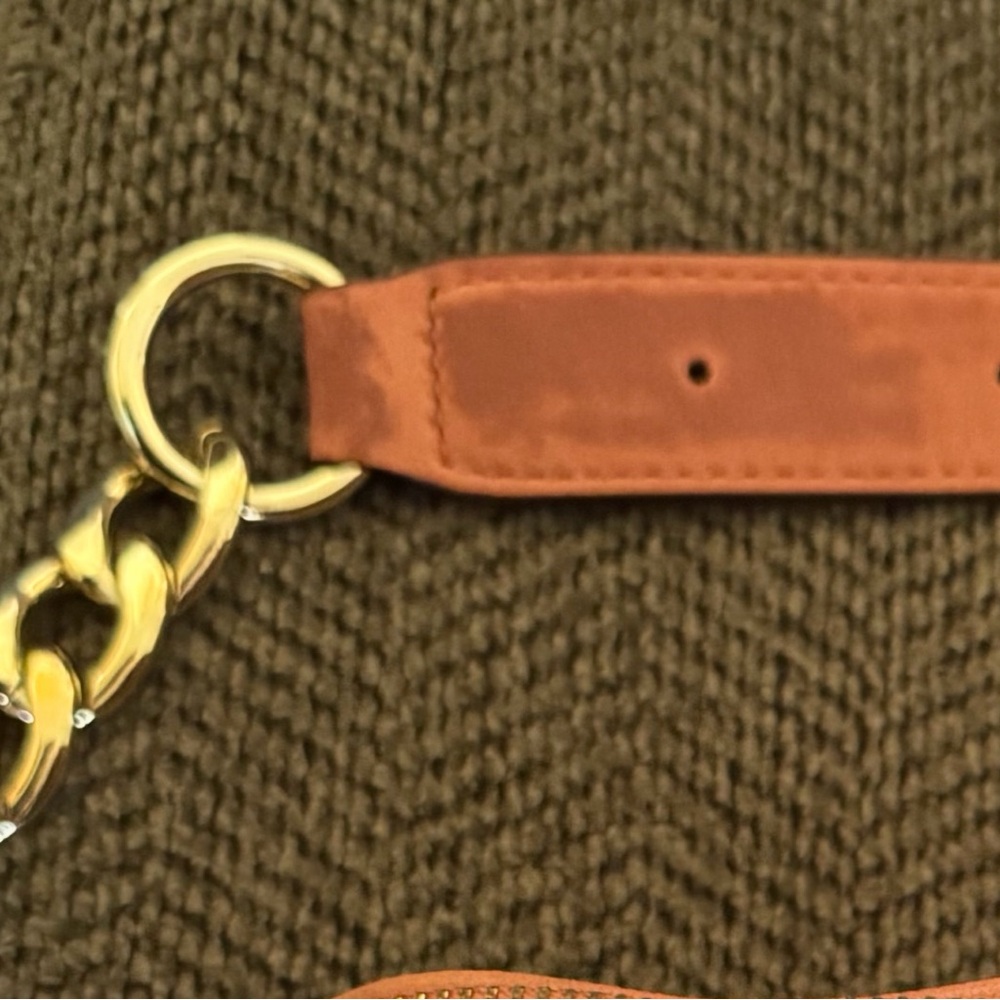 Michael Kors Brown Leather Crossbody Bag with Gold Details - Picture 5 of 5